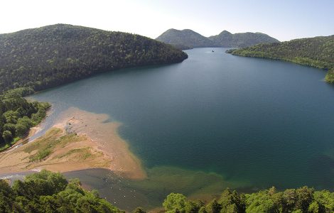 Estuary of the Yanbetsu River,North of Lake Shikaribetsu